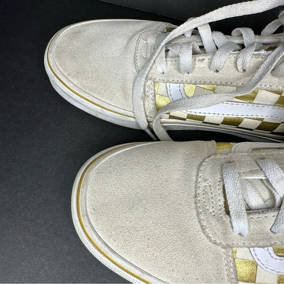 Vans Gold Checkered Low Top Sneakers Women US 8.5 - Picture 8 of 12